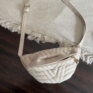 Cream Belt Bag